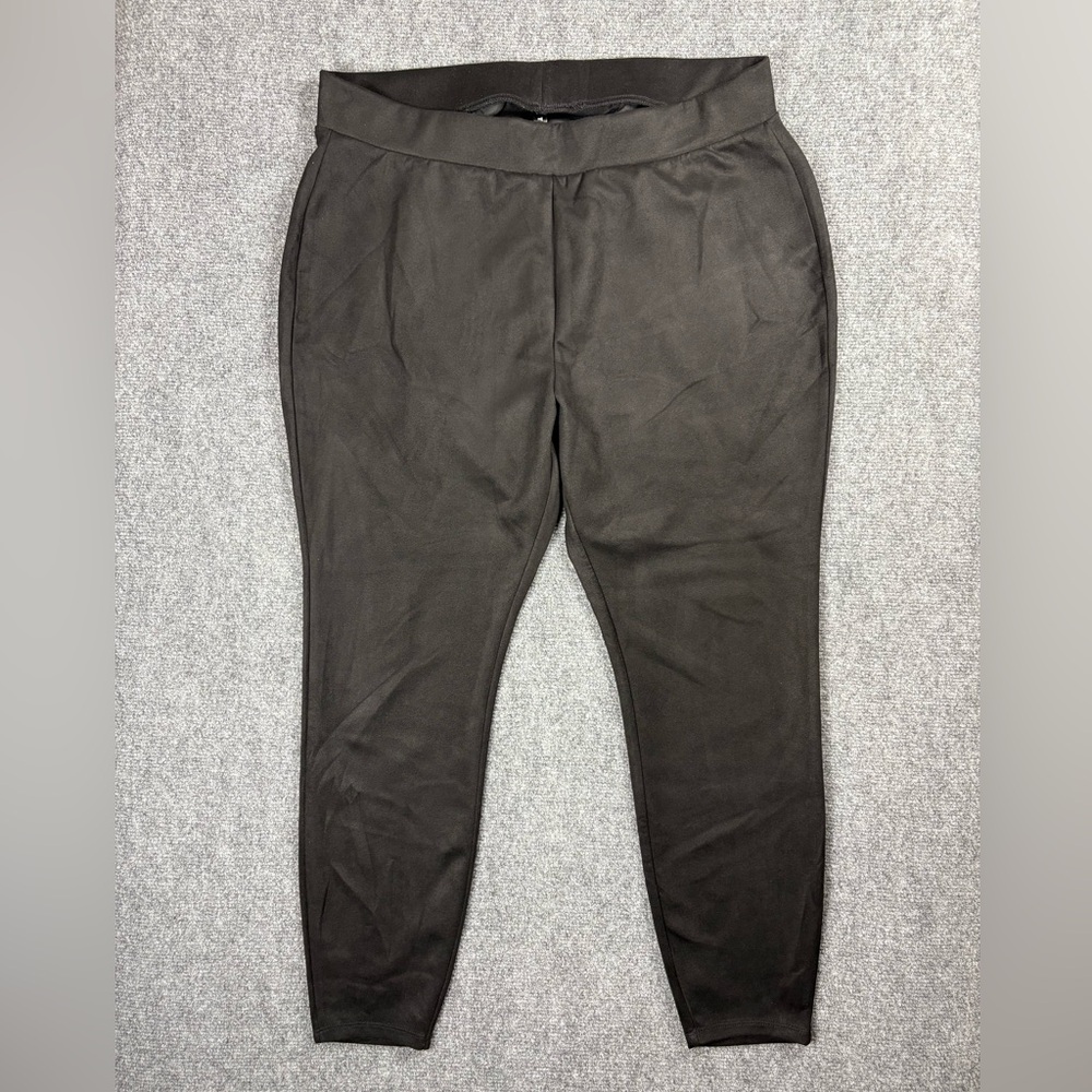 Torrid Black Faux Suede Pull-On Leggings Size 2